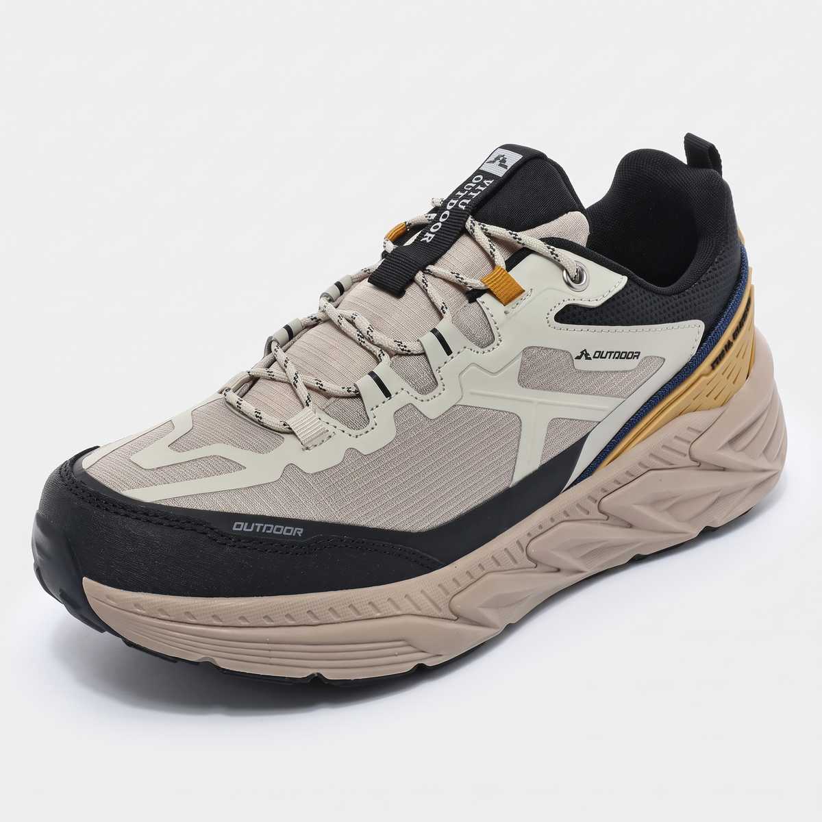 Terrabound Men's Trail Shoes in Tan, three-quarter view