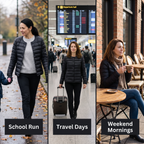 School run, travel days, weekend mornings in the puffer jacket