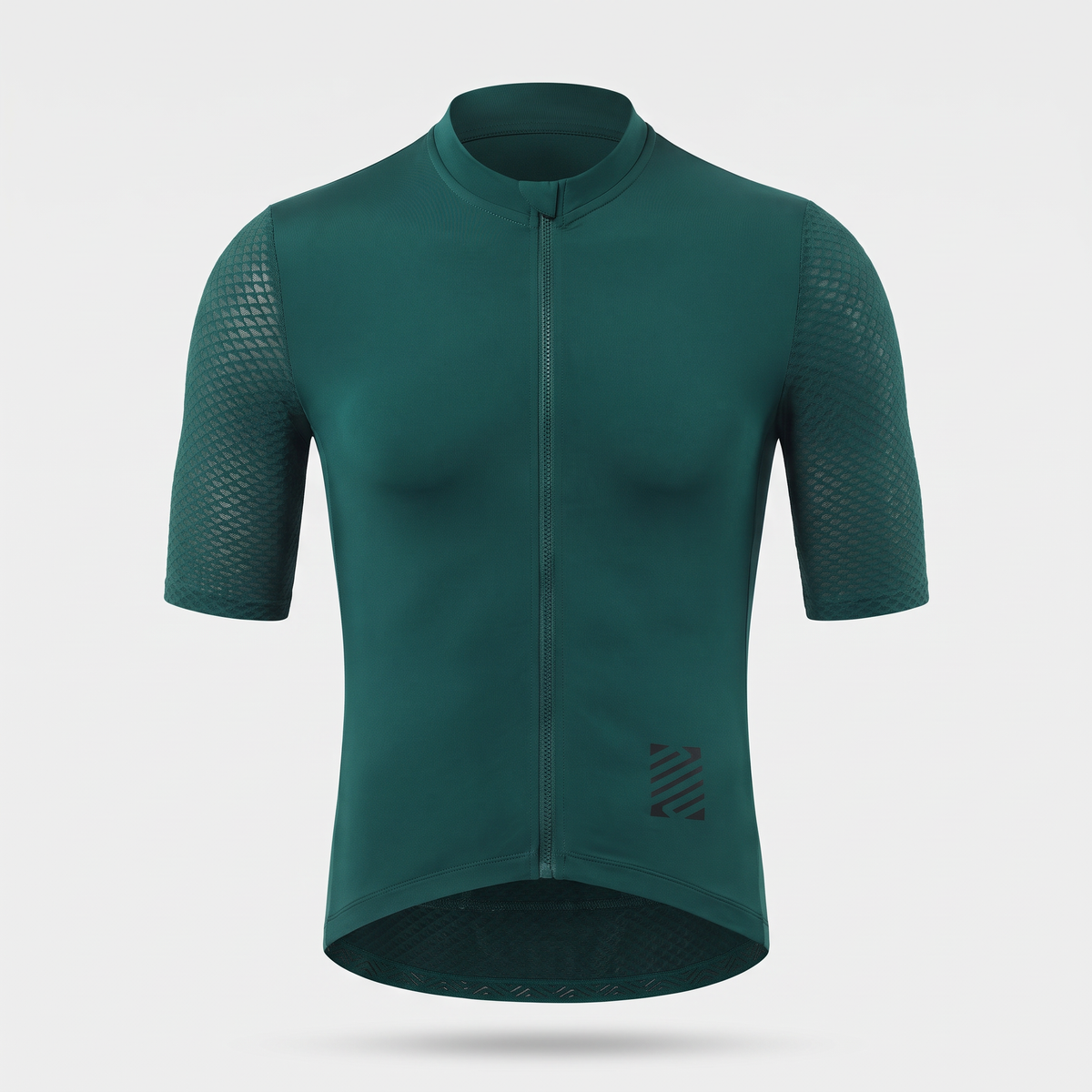Terrabound Men's Cycling Jersey in Dark Green, front view