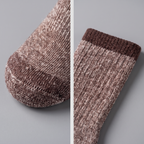 Flat seamed toe and ribbed cuff detail