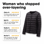 Women who stopped over-layering: review cards