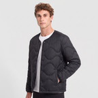 Terrabound Men's Puffer Jacket in Black, three-quarter view