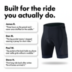 What riders say about the padded cycling shorts