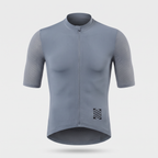 Terrabound Men's Cycling Jersey in Light Grey, front view