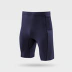Men's unpadded cycling shorts in Navy, front view
