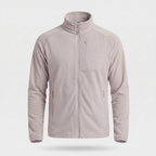 Terrabound Men's Fleece Jacket in Stone, front product shot