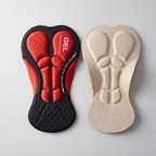 Multi density gel chamois pad, top surface and base