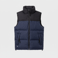 Terrabound men's colour block down gilet in Navy, front view