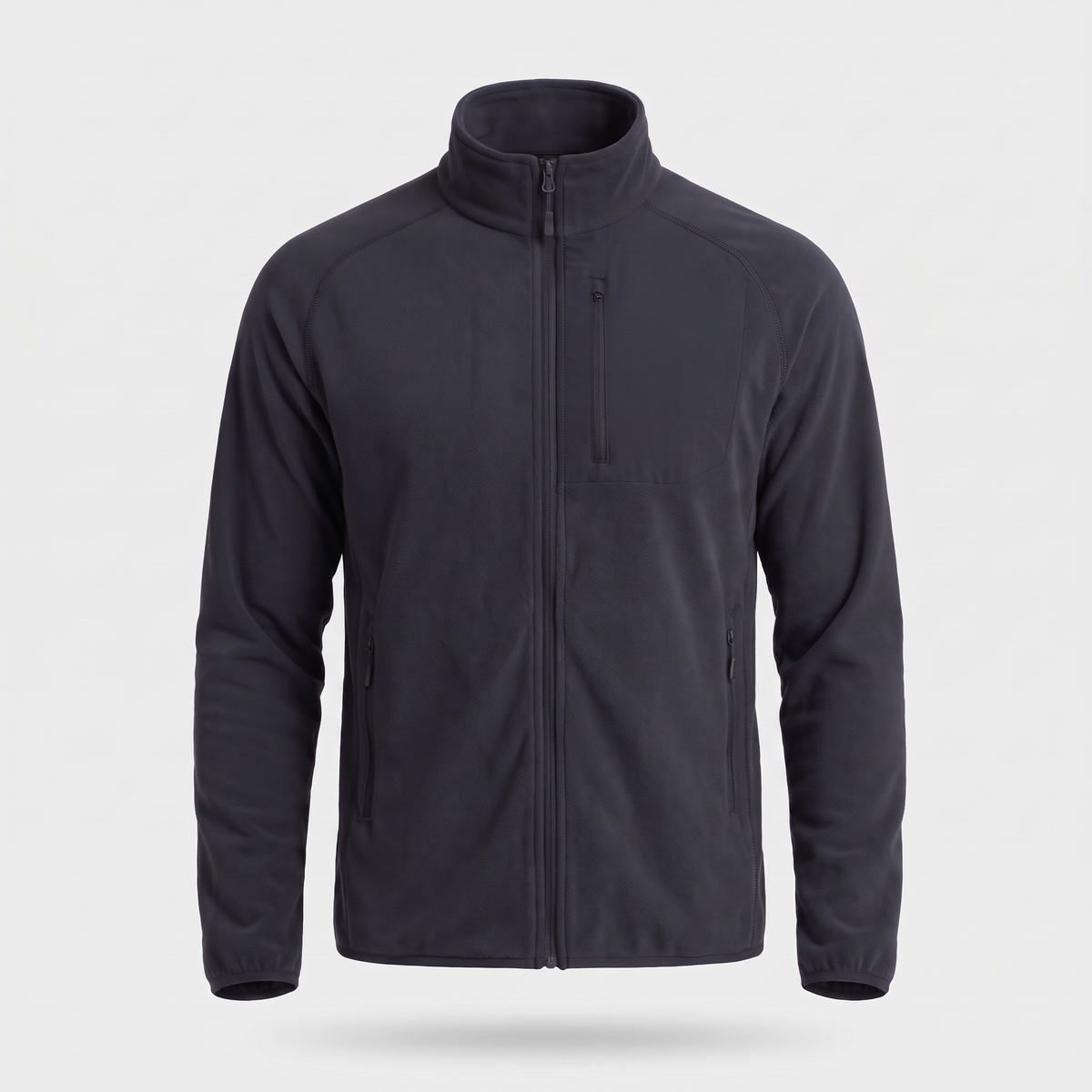 Terrabound Men's Fleece Jacket in Black, front product shot