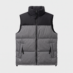 Terrabound men's colour block down gilet in Grey, front view