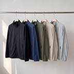 Terrabound Men's Fleece Jacket in all five colours on hangers: Black, Navy, Army Green, Stone and Light Grey