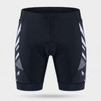 Men's padded cycling shorts in White, front view