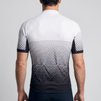 Back view showing the three rear pockets, gripper hem and dropped rear hem
