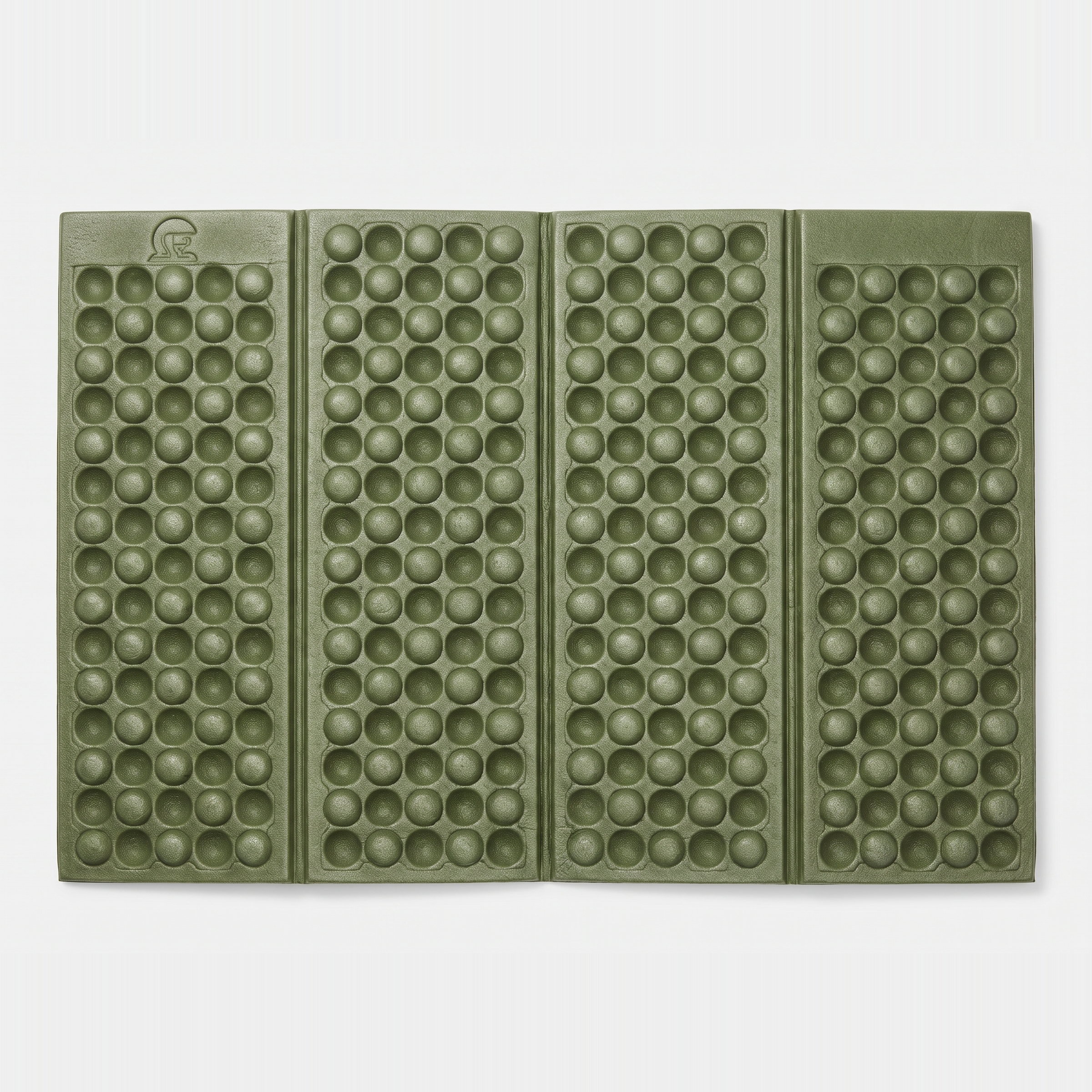 Terrabound folding sit mat in army green, opened out flat
