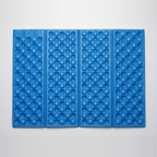 Terrabound folding sit mat in blue, opened out flat