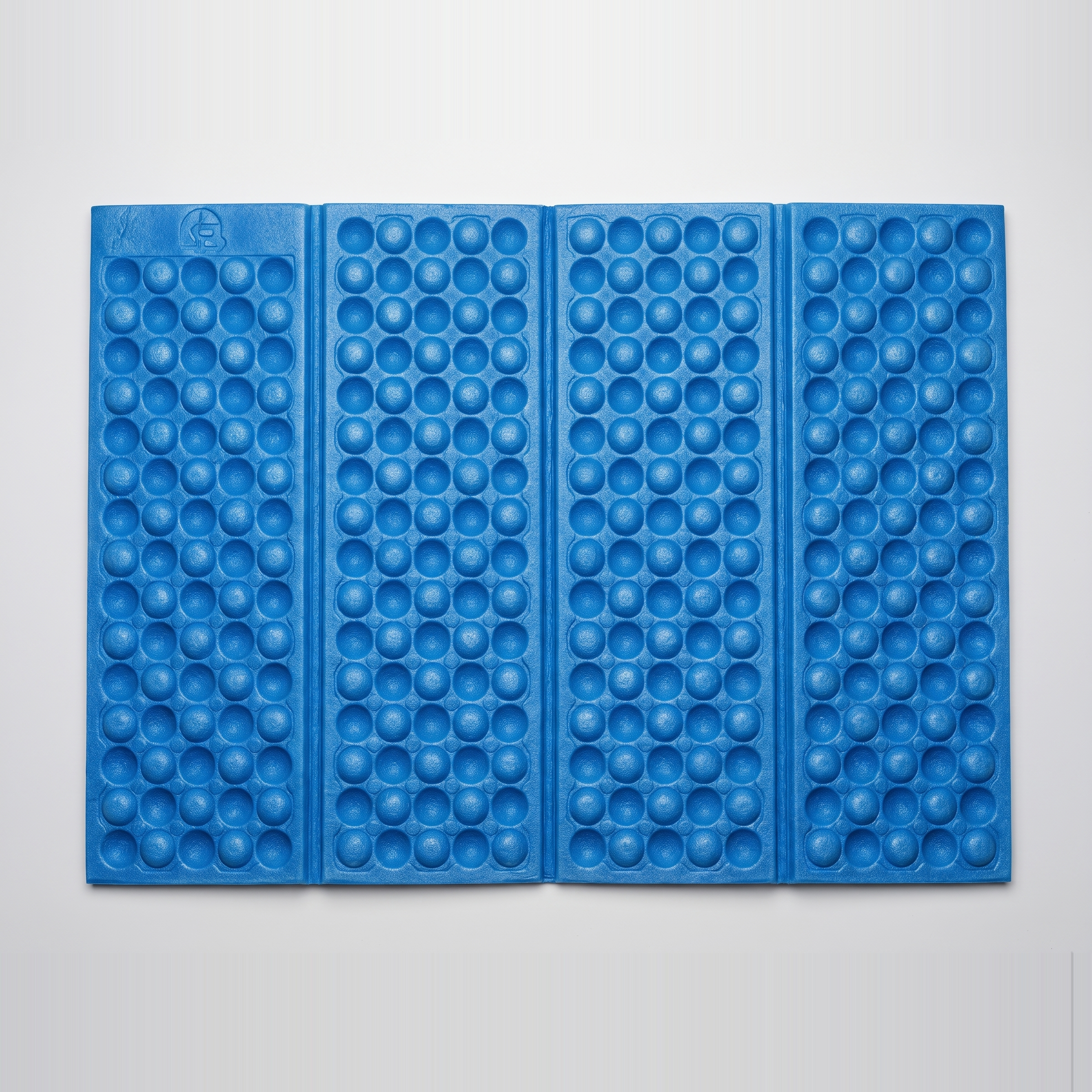 Terrabound folding sit mat in blue, opened out flat