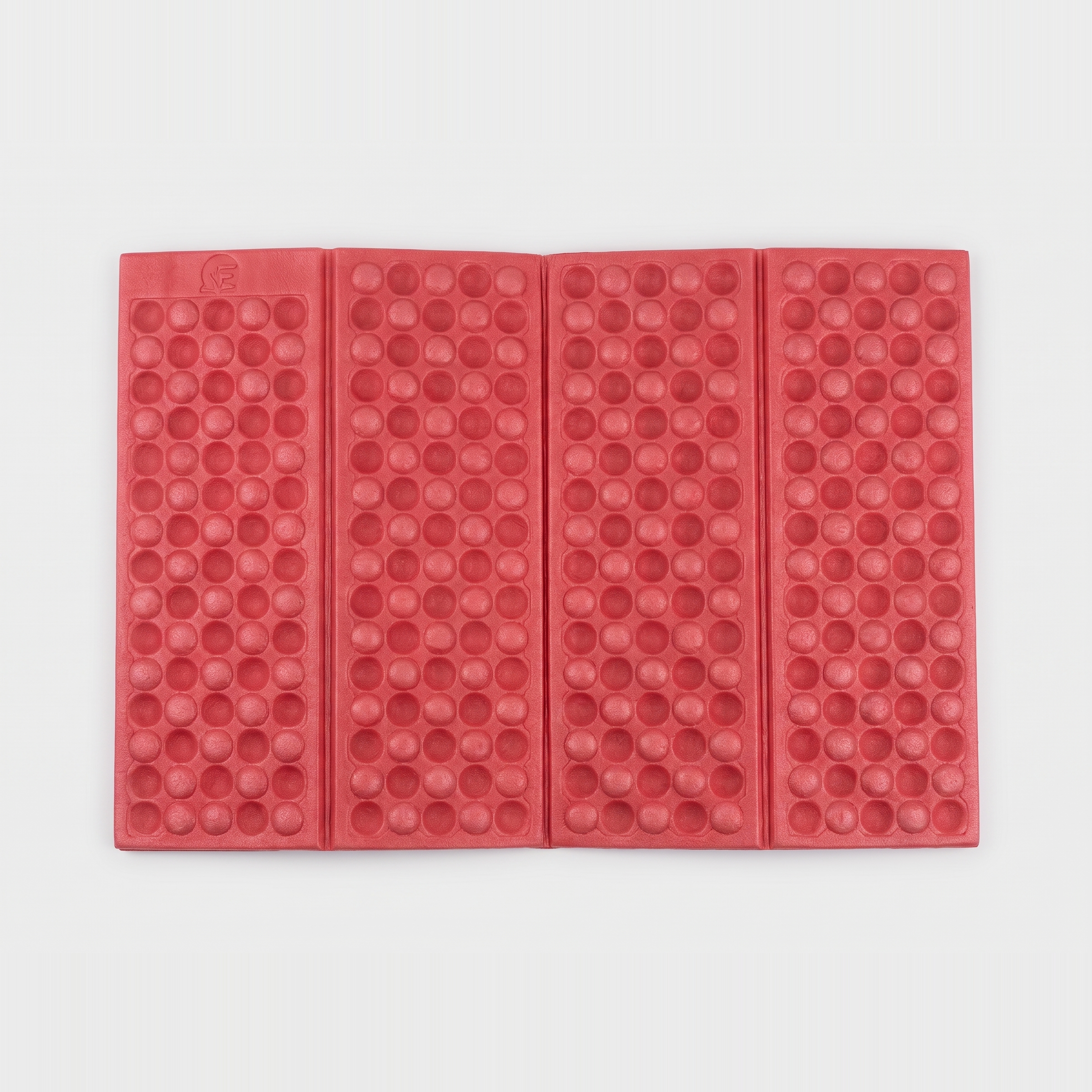 Terrabound folding sit mat in red, opened out flat