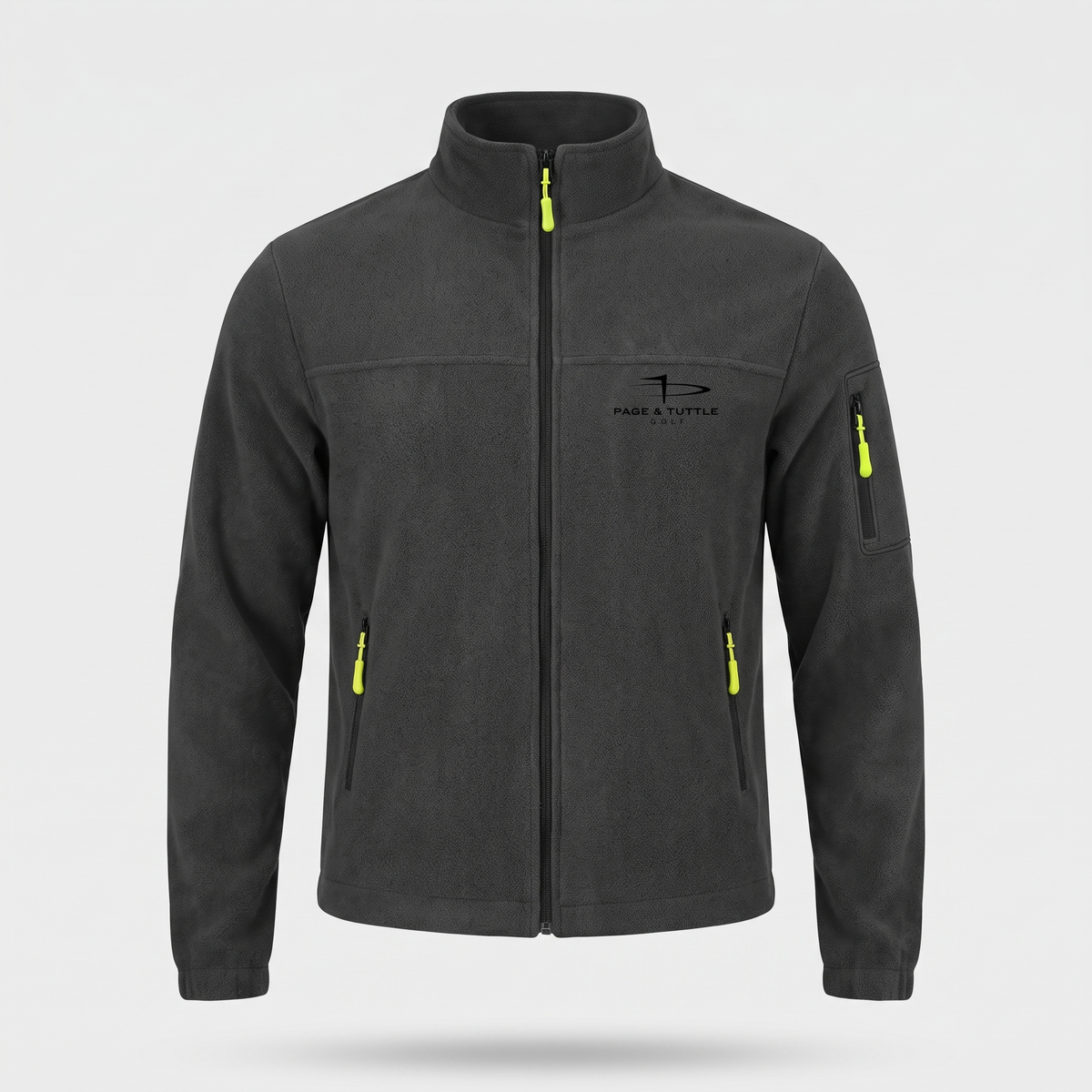 Terrabound Men's Fleece Jacket - Black - Front View