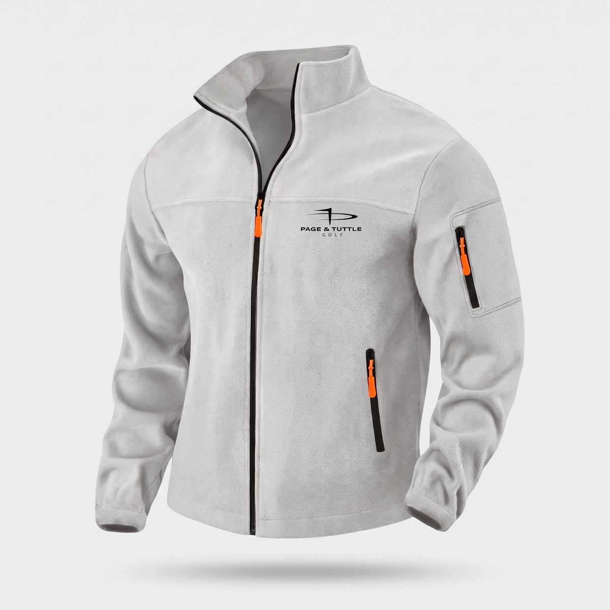 Terrabound Men's Fleece Jacket - Light Grey - Front View