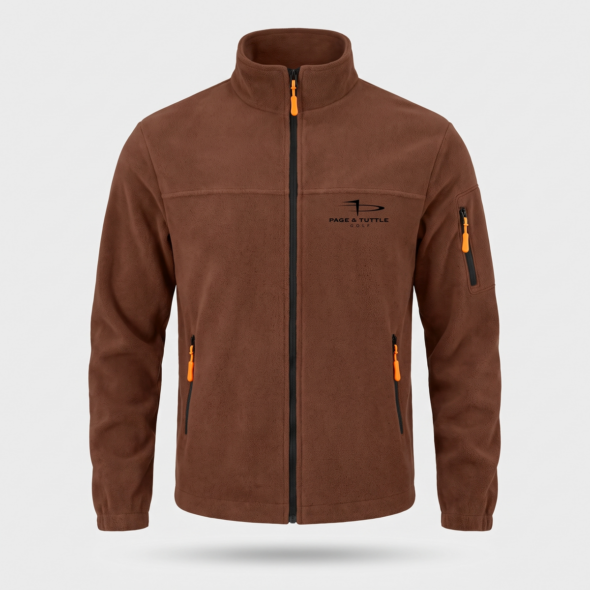 Terrabound Men's Fleece Jacket - Rust - Front View
