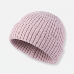 Terrabound Knit Beanie Hat in Pink - angled view