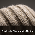 Terrabound Knit Beanie Hat - chunky ribbed knit texture detail