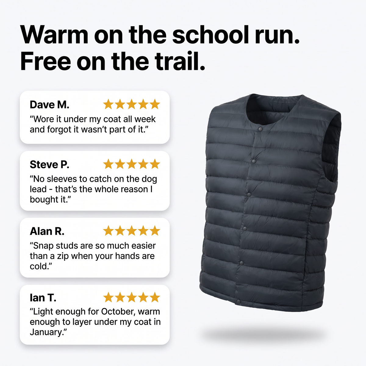 Customer reviews for the Terrabound down gilet