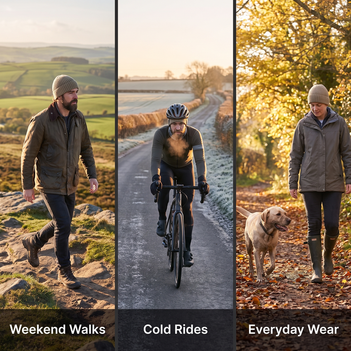 Terrabound Knit Beanie Hat - worn outdoors lifestyle