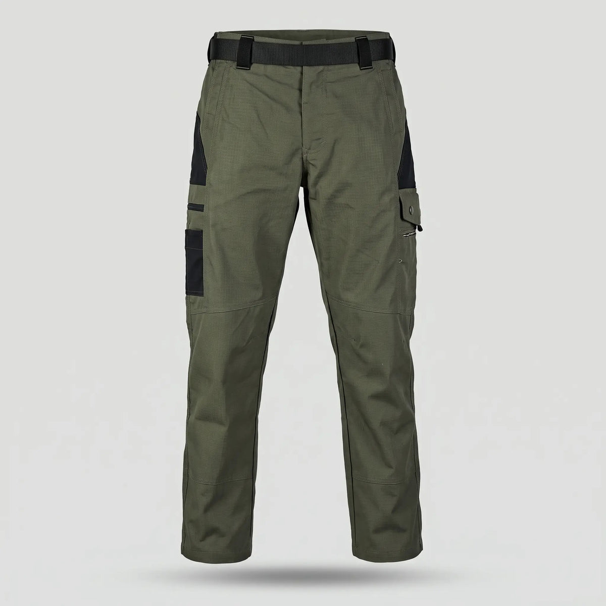 Men's work trousers in Army Green, front view