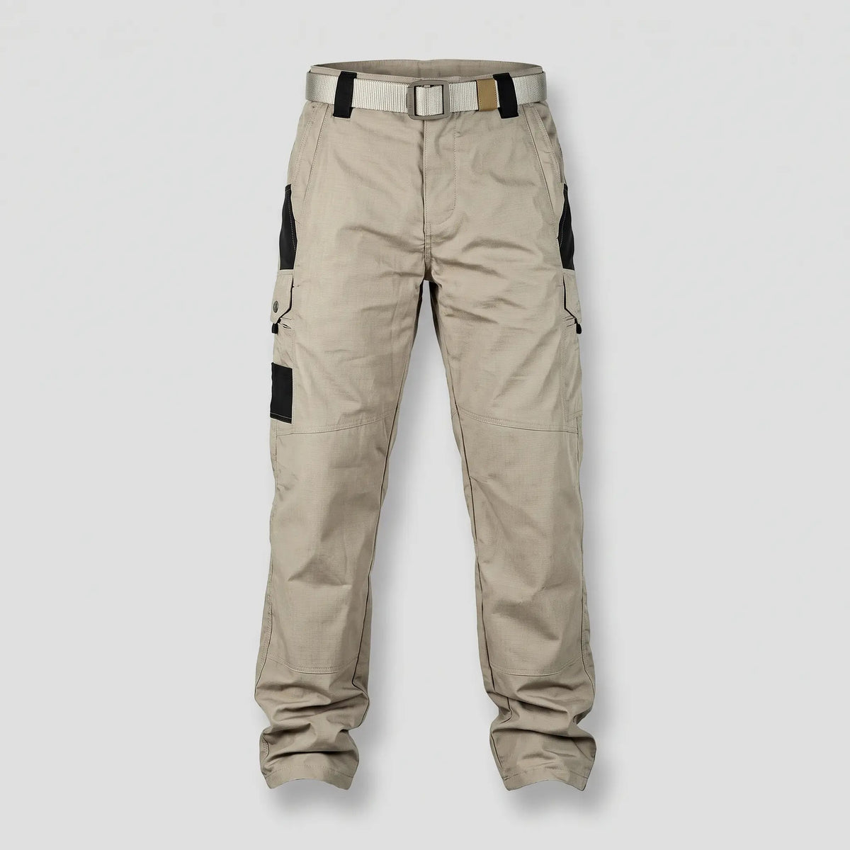 Men's work trousers in Khaki, front view