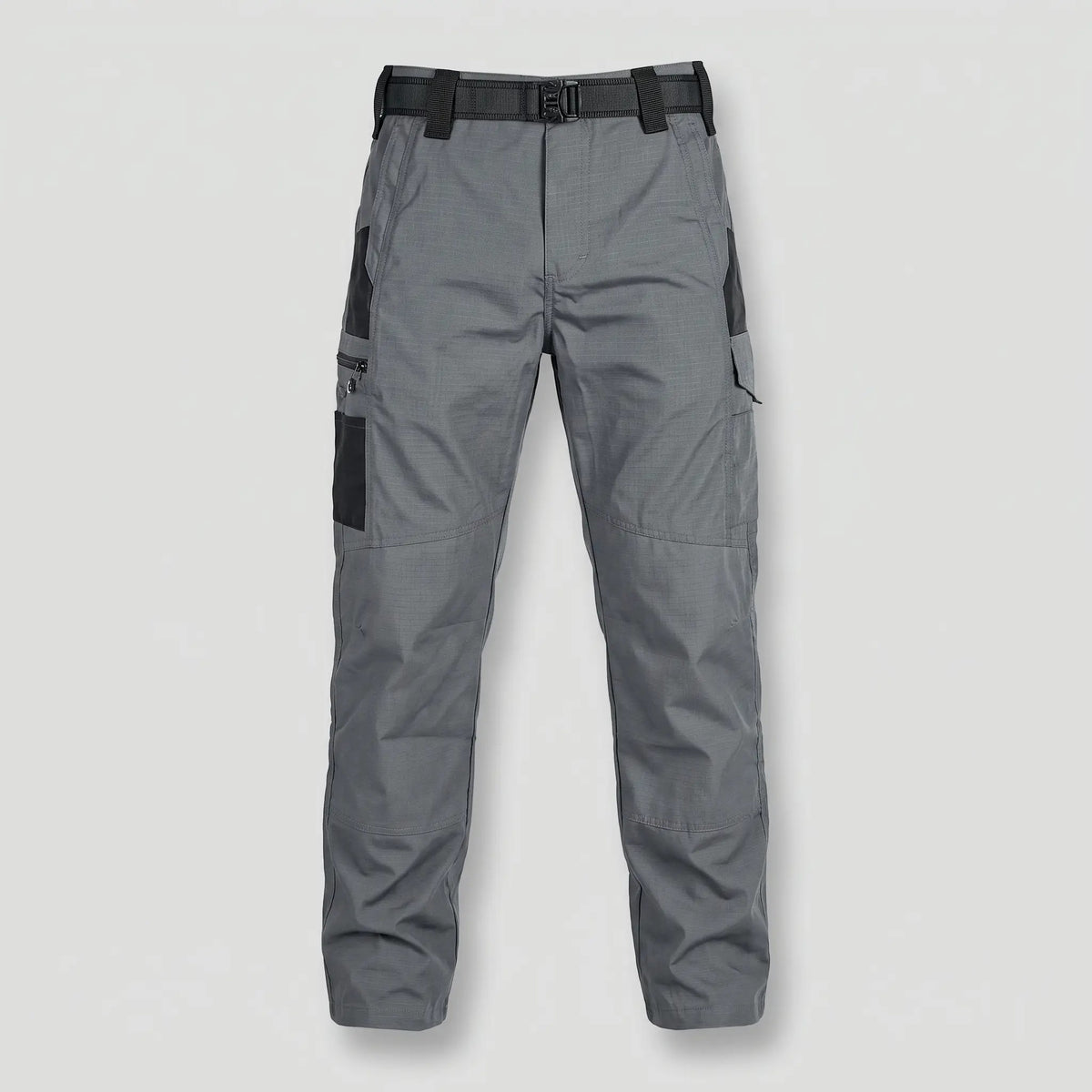 Men's work trousers in Grey, front view