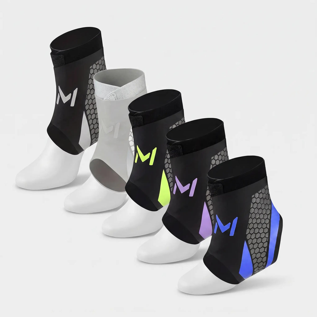 Compression ankle support brace in all five colours