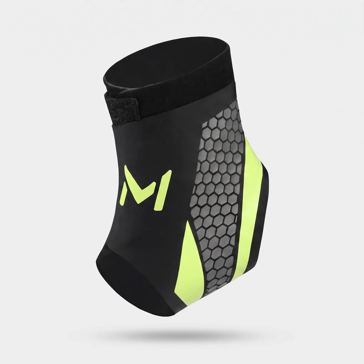 Compression ankle support brace in Black Neon Yellow