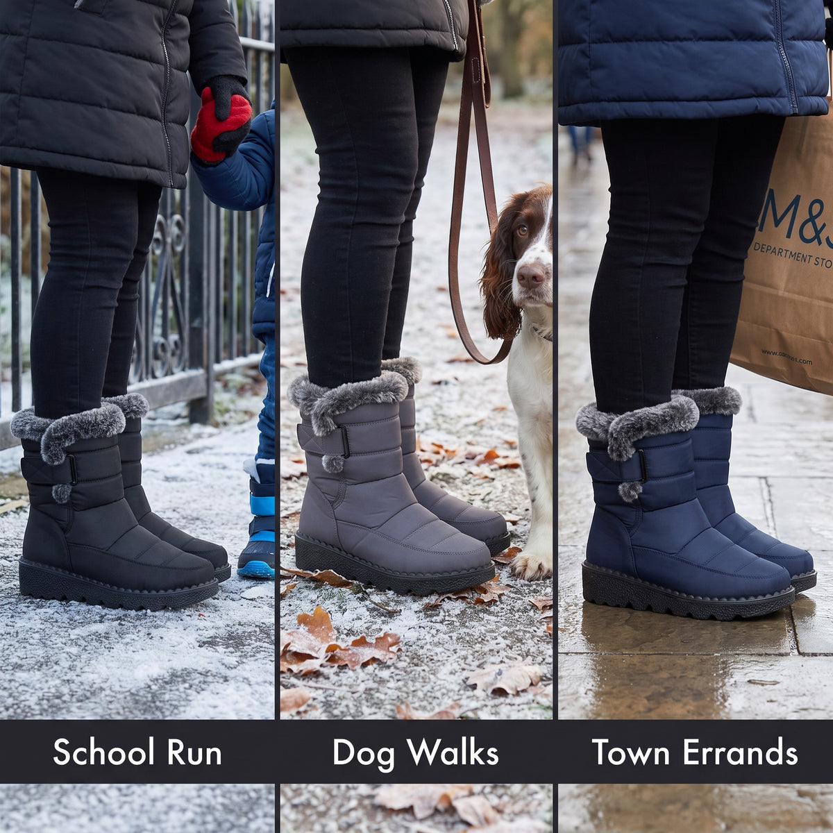 Winter boots for the school run, dog walks and town errands