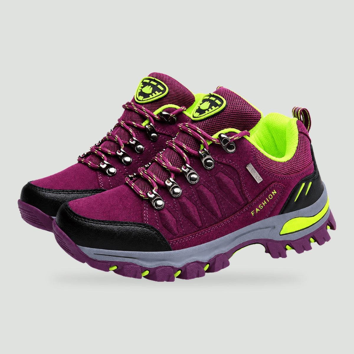Women's hiking shoes in Purple, pair