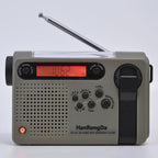 Shortwave radio in Grey with the telescopic antenna raised