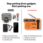 One shortwave radio with torch and phone top-up instead of three separate gadgets