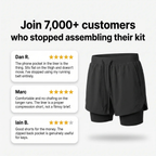 Customer reviews of the 2 in 1 running shorts