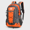 Terrabound 30L hiking rucksack in Orange, front three-quarter view on grey