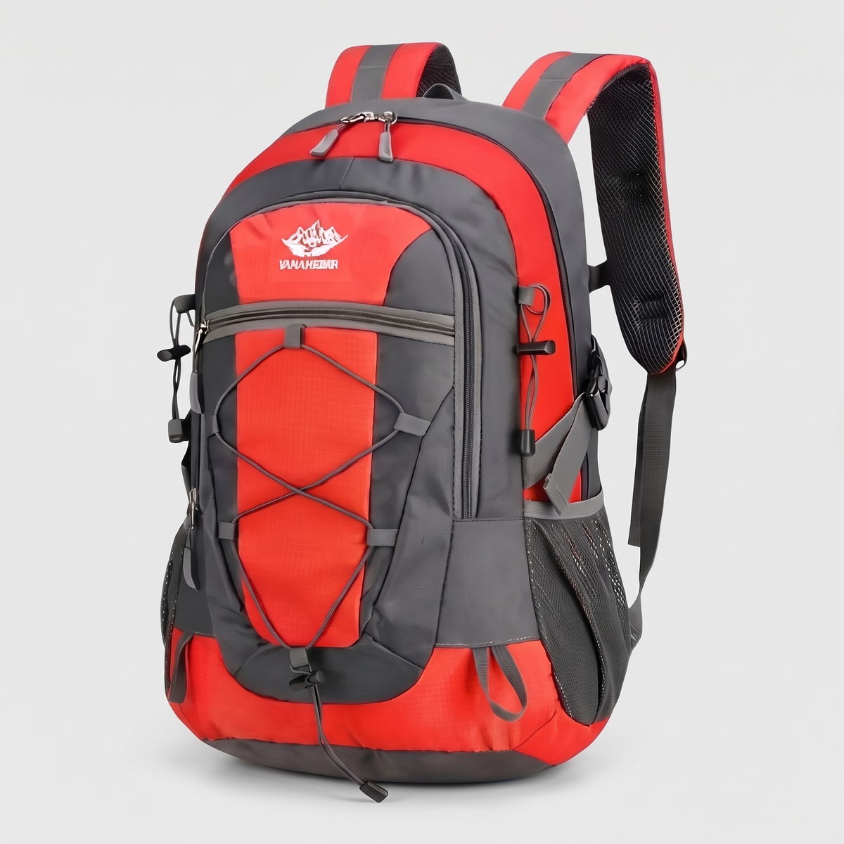 Terrabound 30L hiking rucksack in Red, front three-quarter view