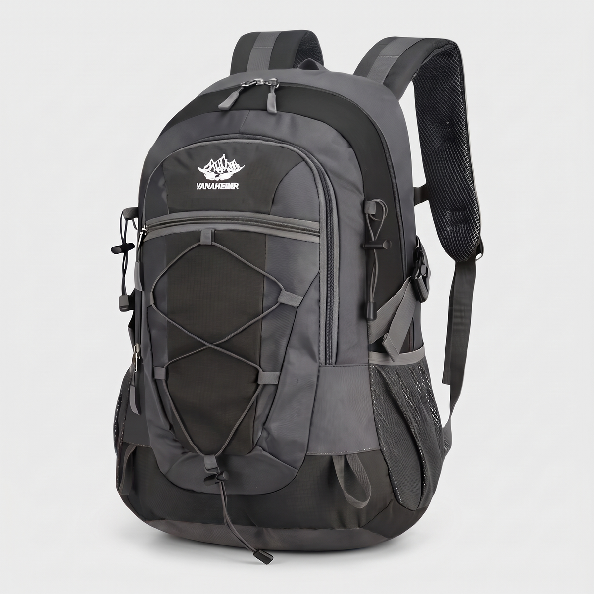 Terrabound 30L hiking rucksack in Black, front three-quarter view