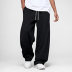Men's joggers in Black, front view