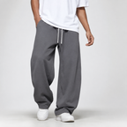 Men's joggers in Grey, front view