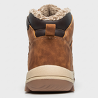 Back of the men's winter boot showing the fleece collar and heel pull loop