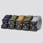 Terrabound tactical belt in all five colours: Blue, Army Green, Khaki, Camouflage and Grey