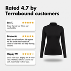Customer reviews of the women's thermal top rated 4.7 out of 5
