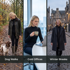 Women's thermal top for dog walks, cold offices and winter breaks