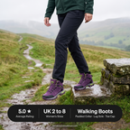 Women's walking boots on a Dales stile: 5.0 average rating, UK sizes 2 to 8