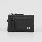 Zip card holder in Black, front view