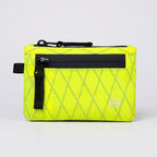 Zip card holder in Lime, front view